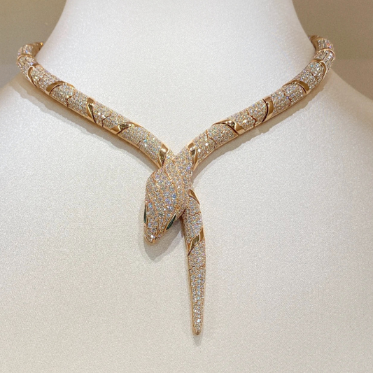 [✨Sprite Jewelry✨]HAUTE COUTURE GOLD SERPENTI NECKLACE