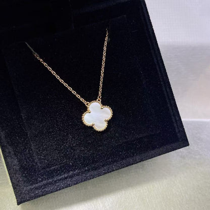 [Sprite Jewelry]CLOVER MINI 15MM WHITE MOTHER-OF-PEARL NECKLACE