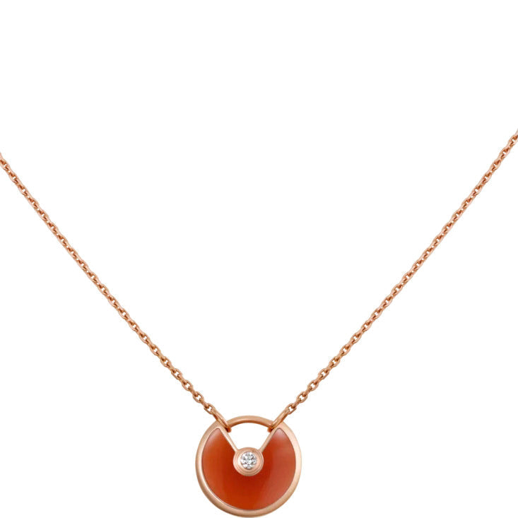 ¡®Sprite Jewelry¡¯AMULETTE GOLD CARNELIAN ONYX NECKLACE