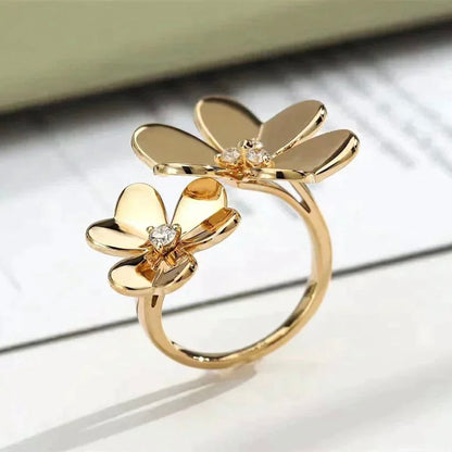 ¡®Sprite Jewelry¡¯CLOVER COMOS GOLD DIAMOND RING