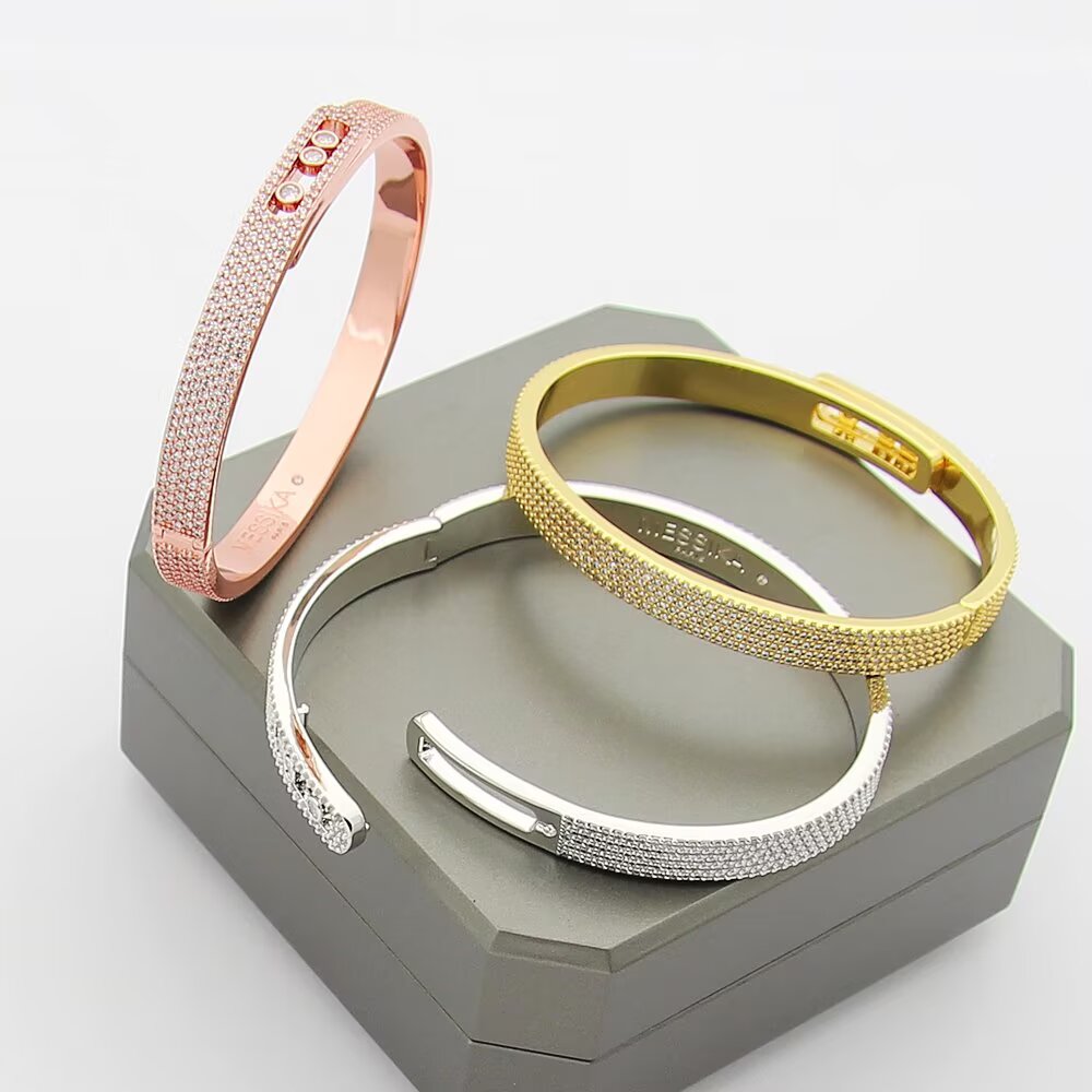 [Sprite Jewelry]Move Noa Full Pavé Diamond Bangle Bracelet