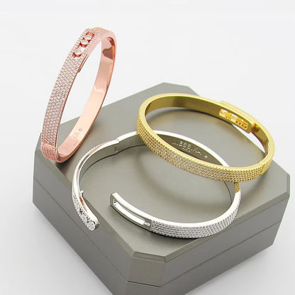[Sprite Jewelry]Move Noa Full Pavé Diamond Bangle Bracelet