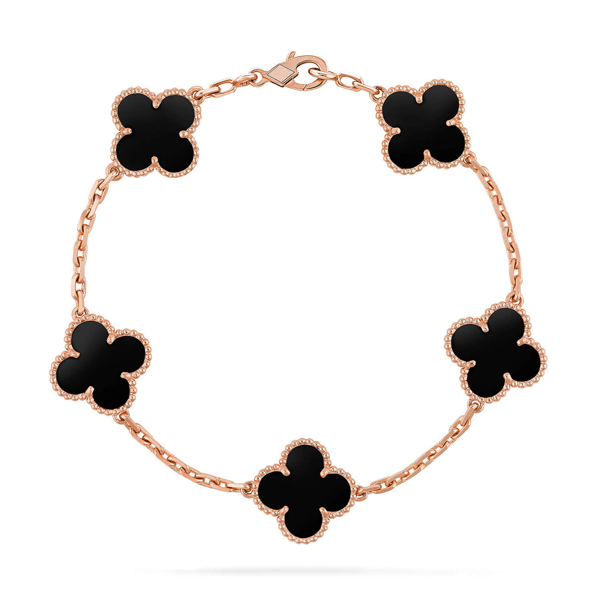 [Sprite Jewelry]New CLOVER 5 MOTIF ONYXS BRACELET COLLECTION