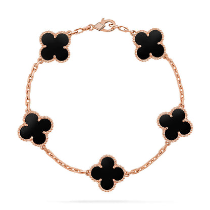 [Sprite Jewelry]New CLOVER 5 MOTIF ONYXS BRACELET COLLECTION