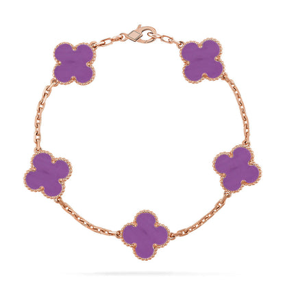 [Sprite Jewelry]New  CLOVER 5 MOTIF VIOLET BRACELET COLLECTION
