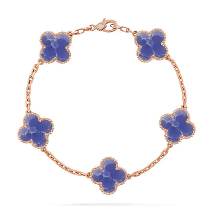 [Sprite Jewelry]New CLOVER 5 MOTIF BLUE VEINS BRACELET COLLECTION