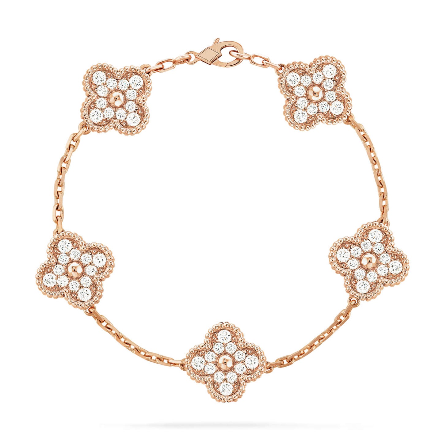 [Sprite Jewelry] New  CLOVER 5 MOTIF FULL DIAMOND BRACELET COLLECTION