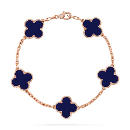 [Sprite Jewelry]New CLOVER 5 MOTIF LAPIS LAZULI BRACELET COLLECTION