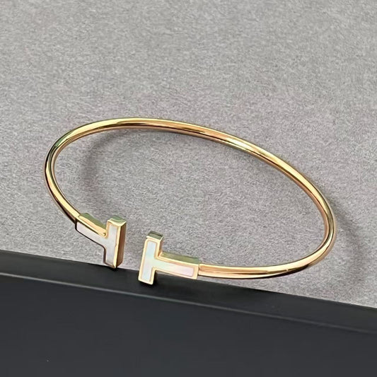 [Sprite Jewelry] T House Double T Open Bangle