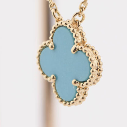 ¡®Sprite Jewelry¡¯CLOVER 15MM VINTAGE TURQUOISE NECKLACE