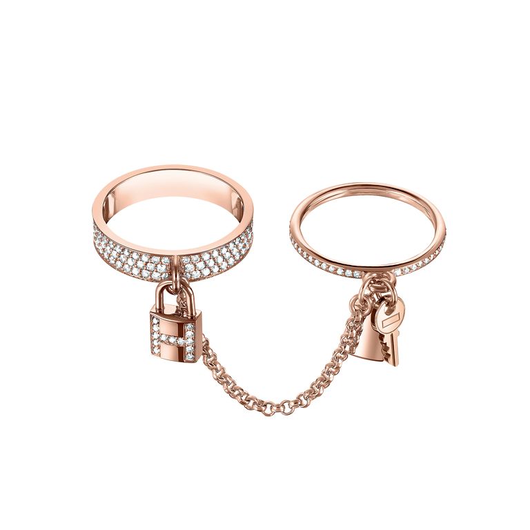 ¡®Sprite Jewelry¡¯HM KELLY CLOCHETTE DOUBLE RING IN  WITH DIAMONDS