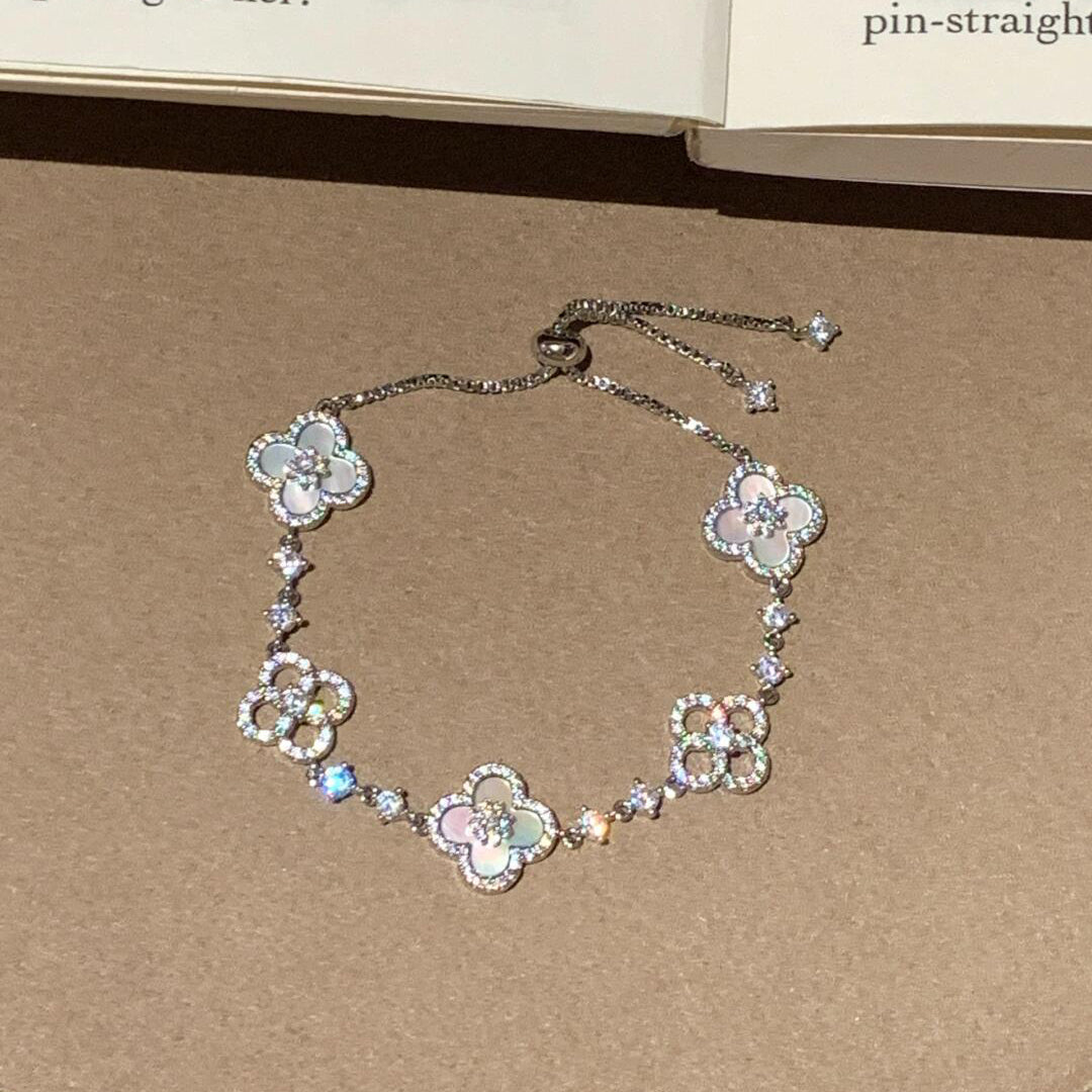 ¡®Sprite Jewelry¡¯CLOVER 5 MOTIF PINK BLUE RED WHITE BRACELET