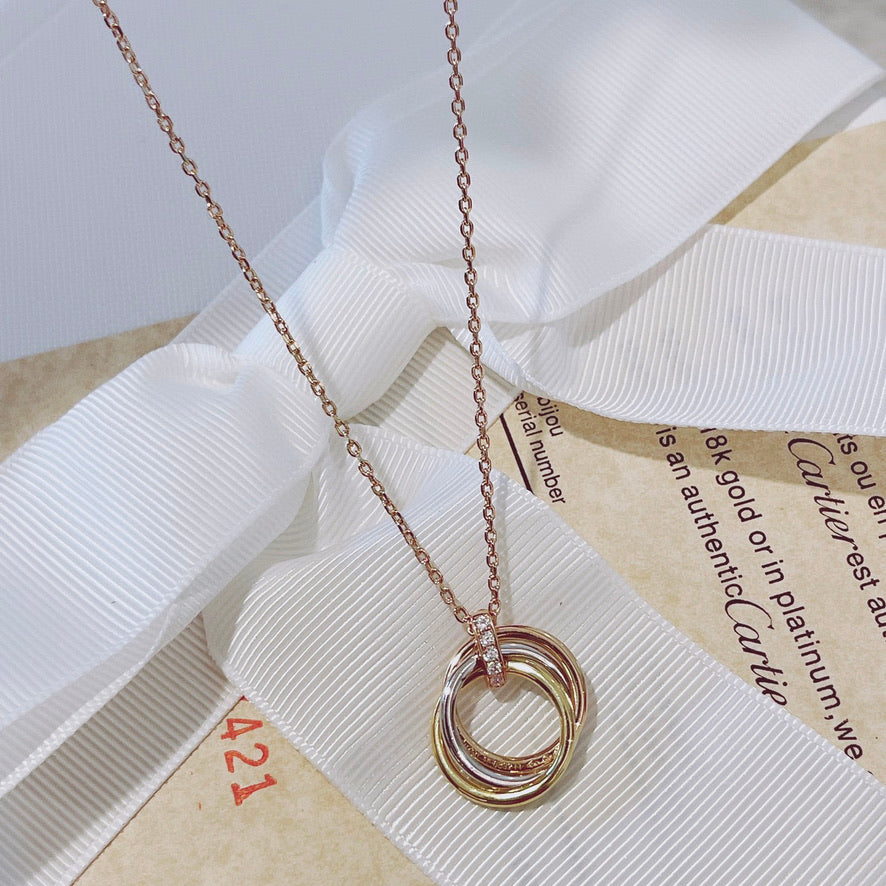 ¡®Sprite Jewelry¡¯TRINITY NECKLACE GOLD  DIAMONDS