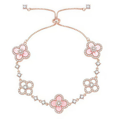 ¡®Sprite Jewelry¡¯CLOVER 5 MOTIF PINK BLUE RED WHITE BRACELET
