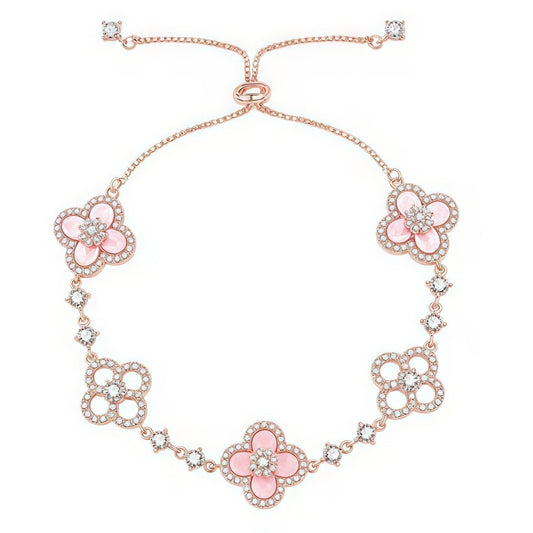 ¡®Sprite Jewelry¡¯CLOVER 5 MOTIF PINK BLUE RED WHITE BRACELET
