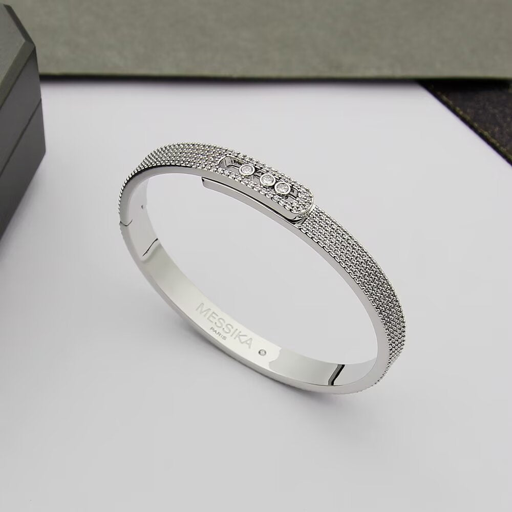 [Sprite Jewelry]Move Noa Full Pavé Diamond Bangle Bracelet