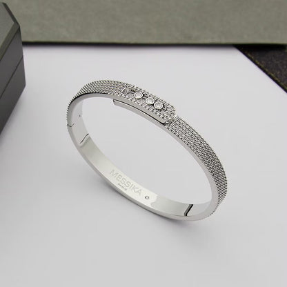 [Sprite Jewelry]Move Noa Full Pavé Diamond Bangle Bracelet