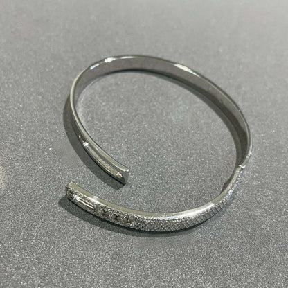 [Sprite Jewelry]Move Noa Rose Gold Pavé Diamond Bangle Bracelet
