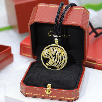 ¡®Sprite Jewelry¡ Openwork Tiger Cord Pendant Necklace