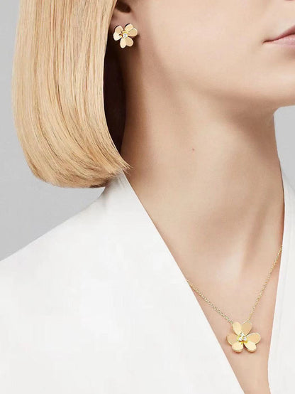 [Sprite Jewelry]FRIVOLE GOLD FLOWER NECKLACE2