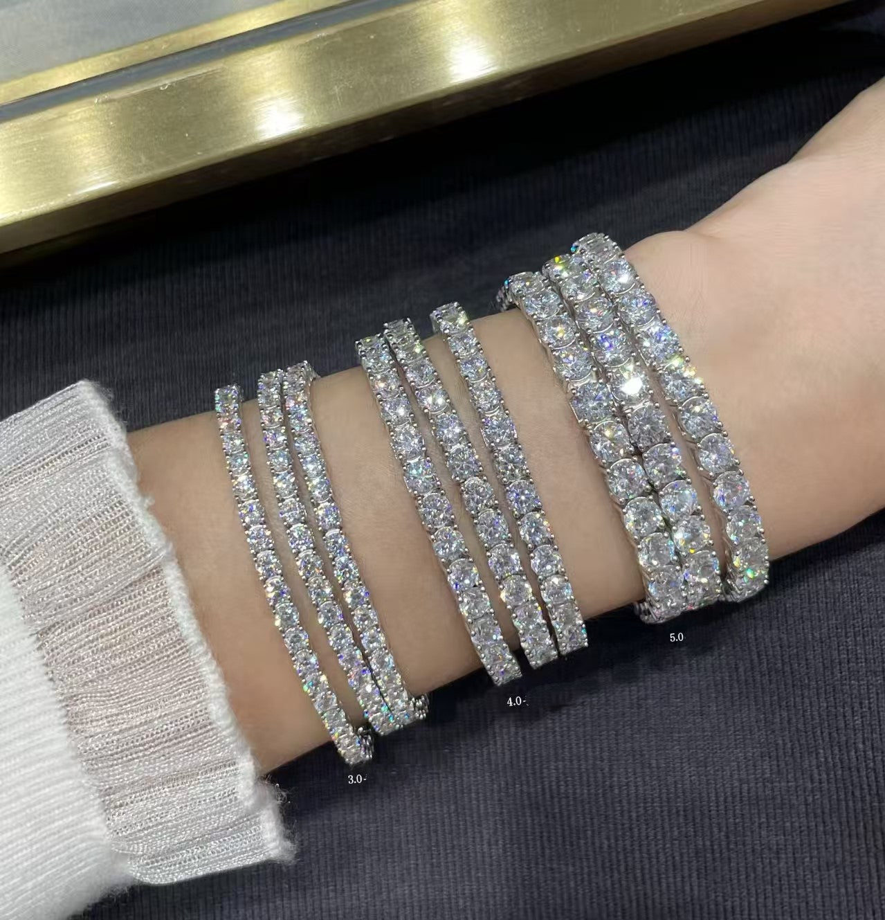 [¡®Sprite Jewelry¡¯]TENNIS BRACELET WITH FULL DIAMOND SETTING