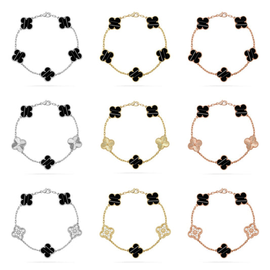 [Sprite Jewelry]New  CLOVER 5 MOTIF PULSAR STONE BRACELET COLLECTION