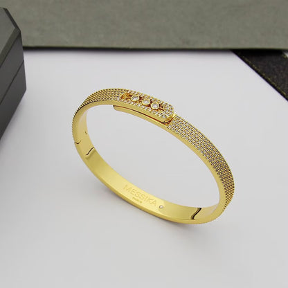 [Sprite Jewelry]Move Noa Full Pavé Diamond Bangle Bracelet