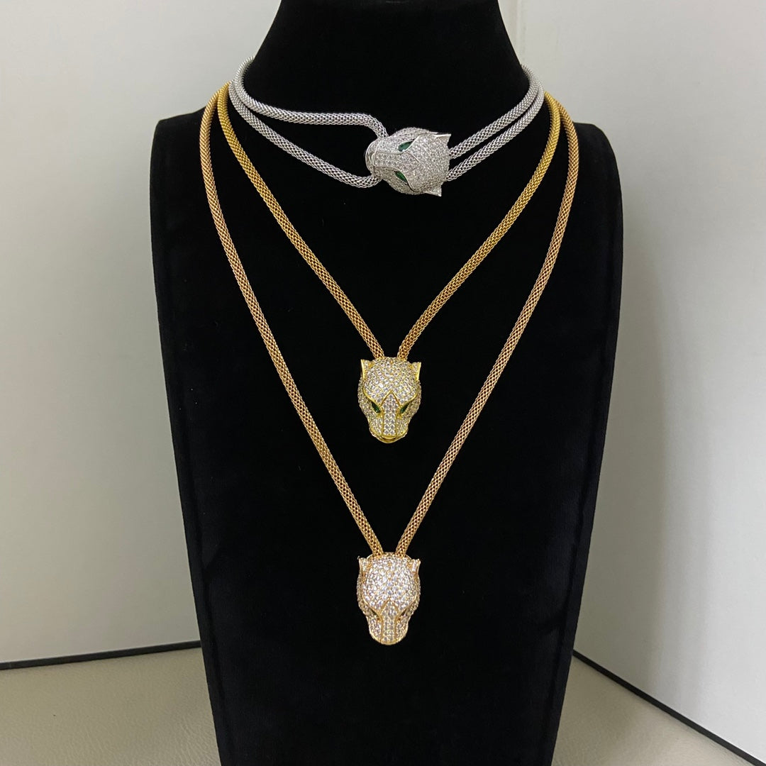 ¡®Sprite Jewelry¡¯Panther Head Layered Necklace