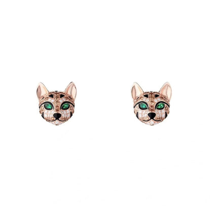 ¡®Sprite Jewelry¡¯ Panther Face Stud Earrings