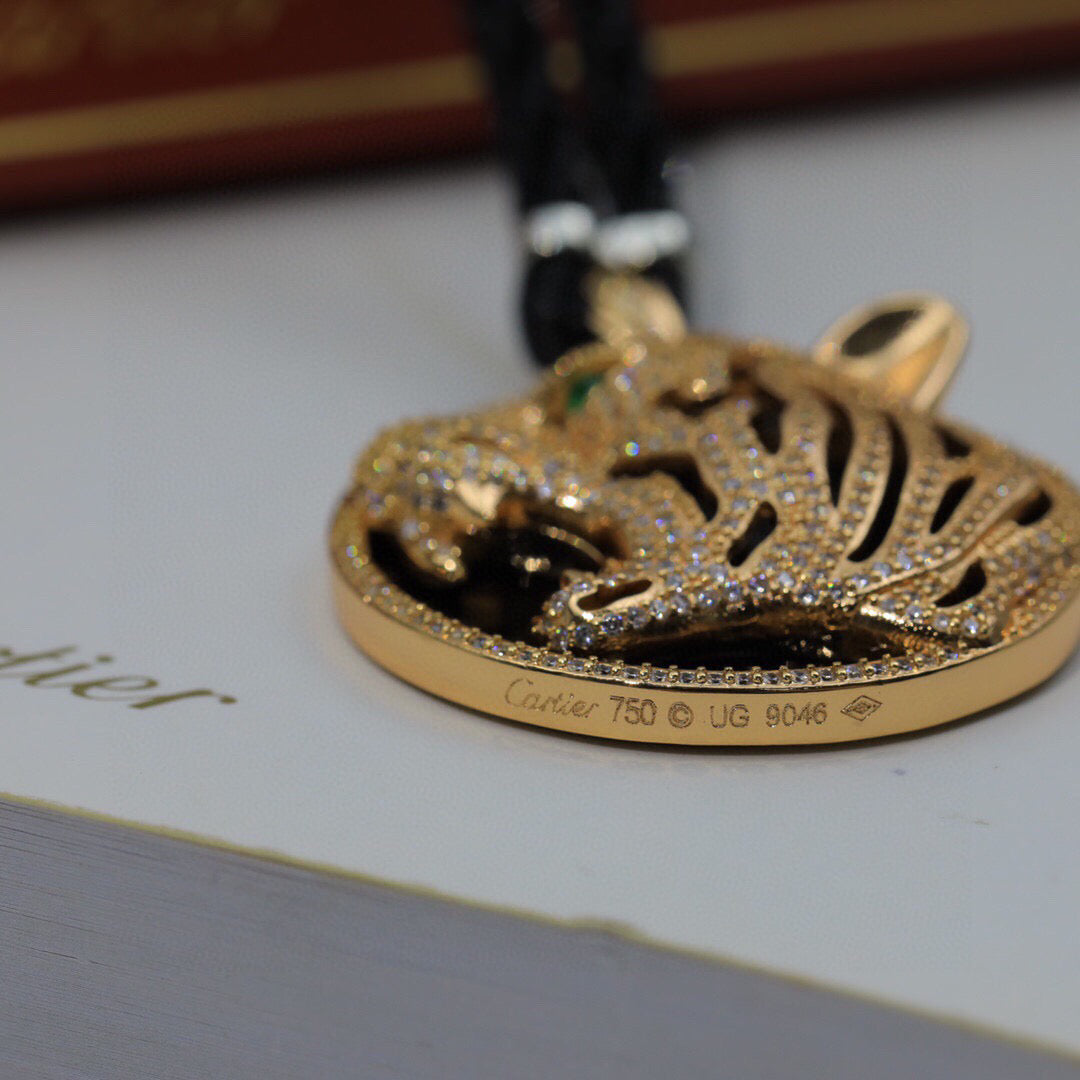 ¡®Sprite Jewelry¡ Openwork Tiger Cord Pendant Necklace