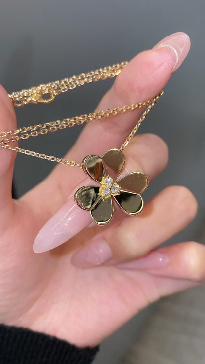 [Sprite Jewelry]FRIVOLE GOLD FLOWER NECKLACE2
