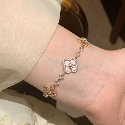 ¡®Sprite Jewelry¡¯CLOVER 5 MOTIF PINK BLUE RED WHITE BRACELET