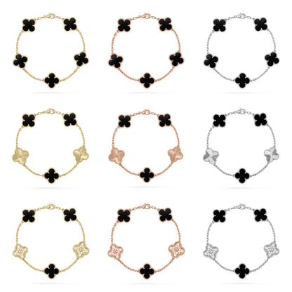 [Sprite Jewelry]New CLOVER 5 MOTIF ONYXS BRACELET COLLECTION