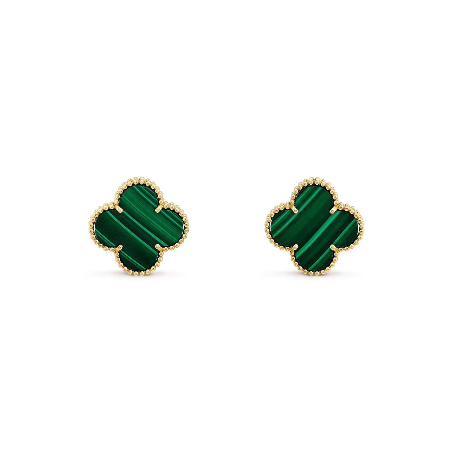 ¡®Sprite Jewelry¡¯CLOVER MINI 9.5MM MALACHITE  EARRINGS