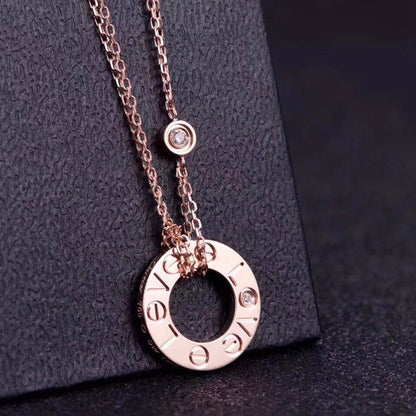 ¡®Sprite Jewelry¡¯LOVE NECKLACE 16MM 2 DIAMONDS