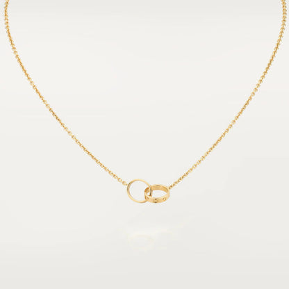 ¡®Sprite Jewelry¡¯LOVE NECKLACE DOUBLE RING GOLD