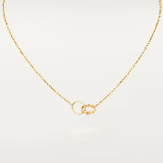 ¡®Sprite Jewelry¡¯LOVE NECKLACE DOUBLE RING GOLD
