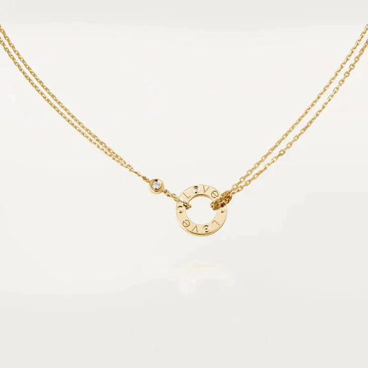 ¡®Sprite Jewelry¡¯LOVE NECKLACE 16MM 2 DIAMONDS