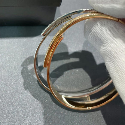 [Sprite Jewelry]Move Noa Rose Gold Pavé Diamond Bangle Bracelet