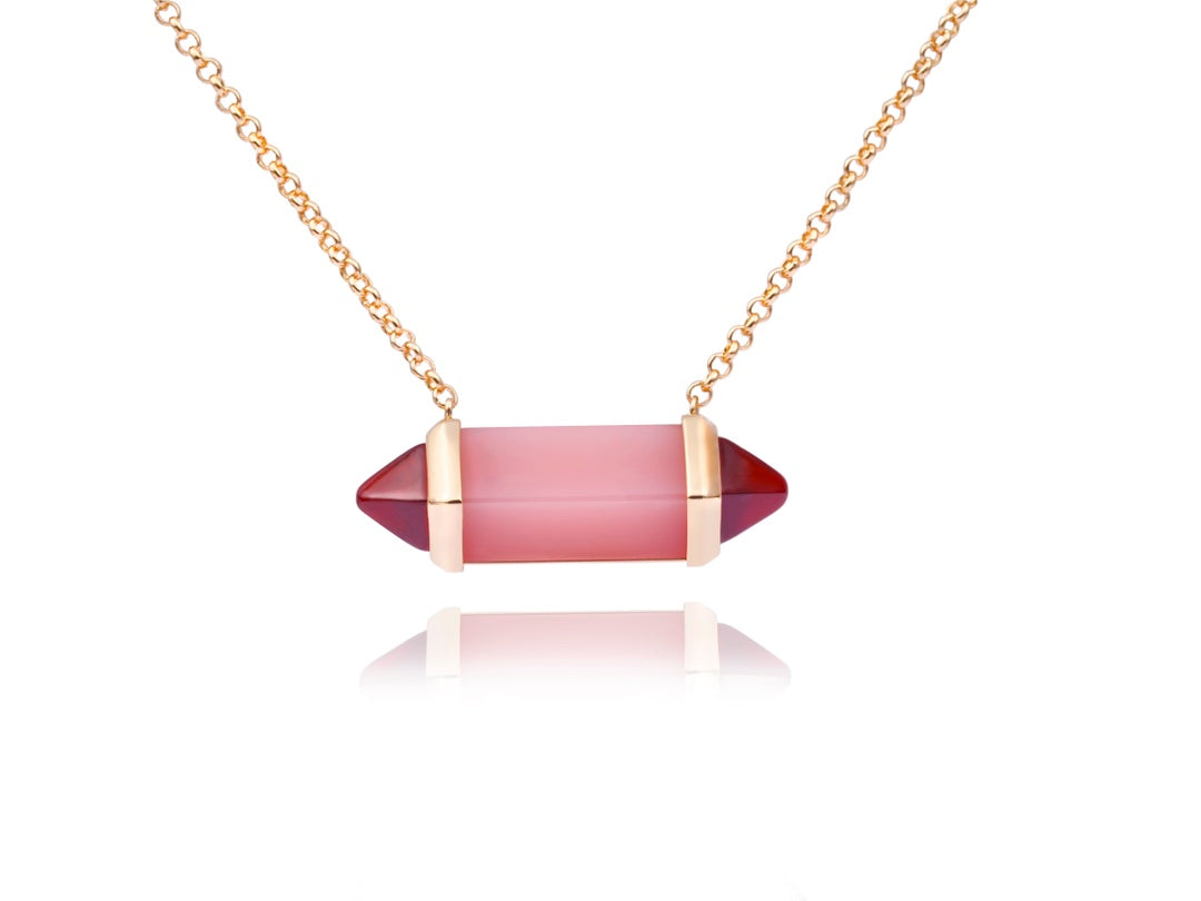 ¡®Sprite Jewelry¡¯Color Stone Bar Pendant Necklace