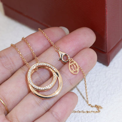 ¡®Sprite Jewelry¡¯Double Circle Pendant Necklace