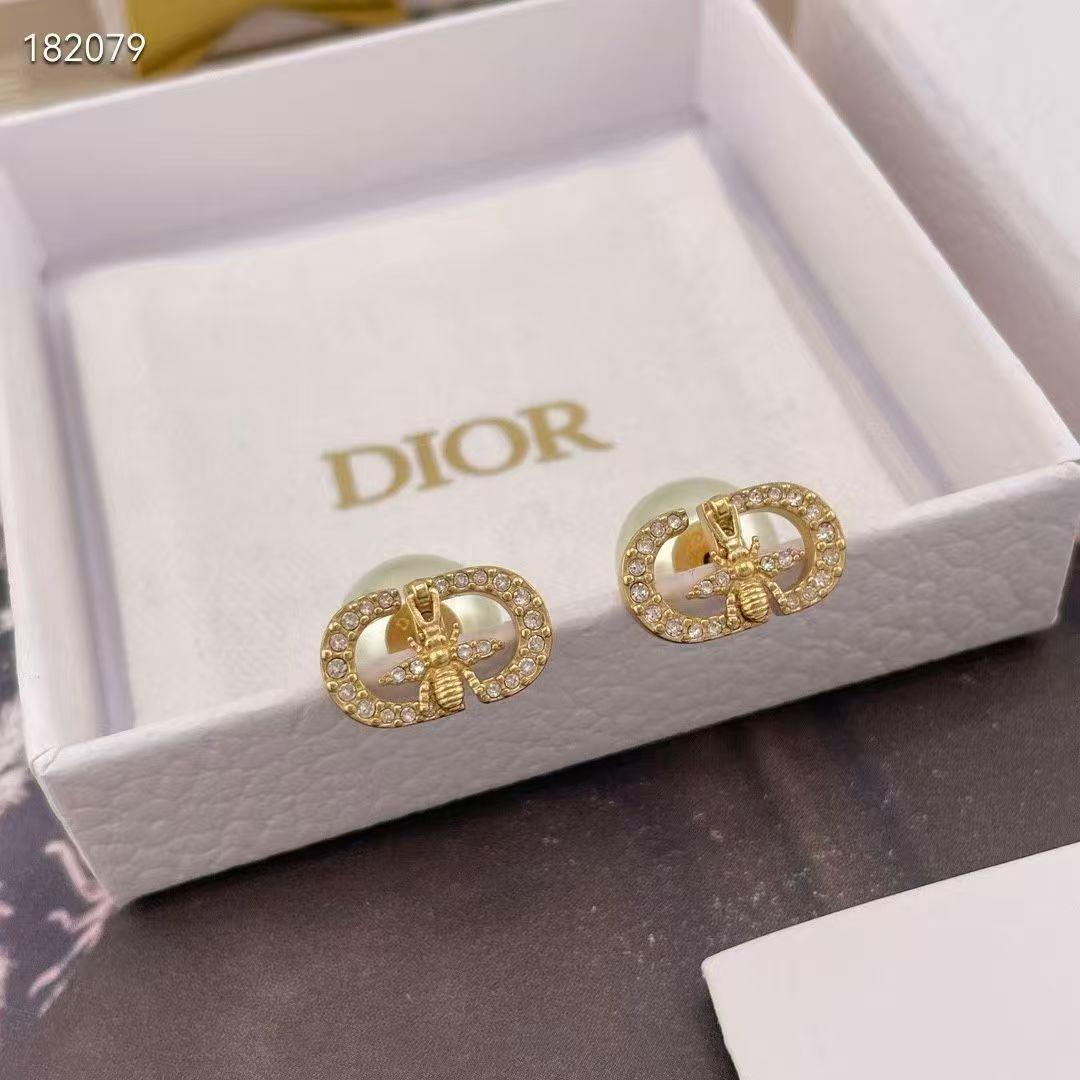 [Sprite Jewelry]CD Honeycomb Pearl Stud Earrings