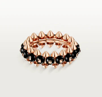 [Sprite Jewelry]CLASH ELEGANT ROSE GOLD RING FEATURING NATURAL AGATE