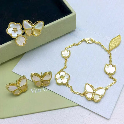 [Sprite Jewelry] 26 NEW CLOVER LUCKY LIGHT YELLOW AND WHITE SET