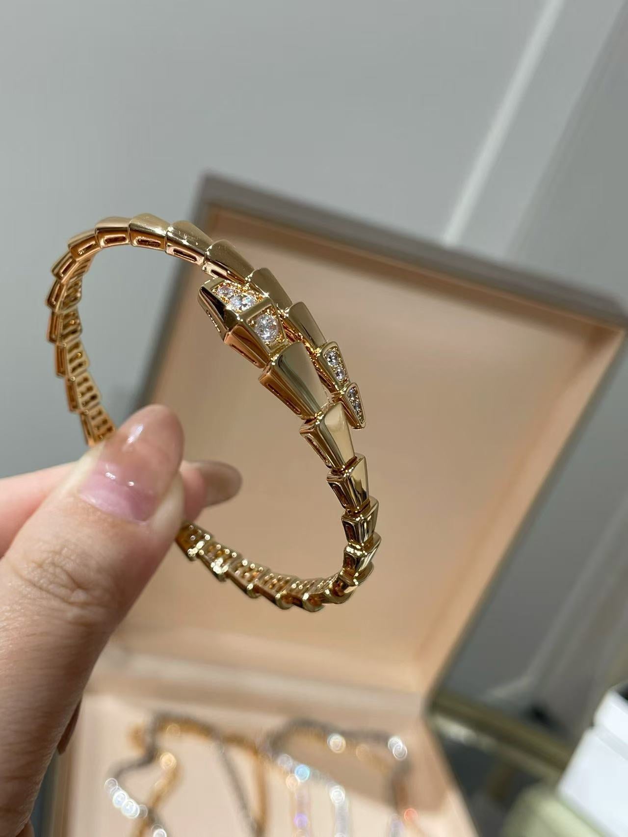 [Sprite Jewelry]The Moissanite Serpent Bracelet Collection