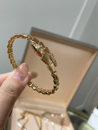 [Sprite Jewelry]The Moissanite Serpent Bracelet Collection