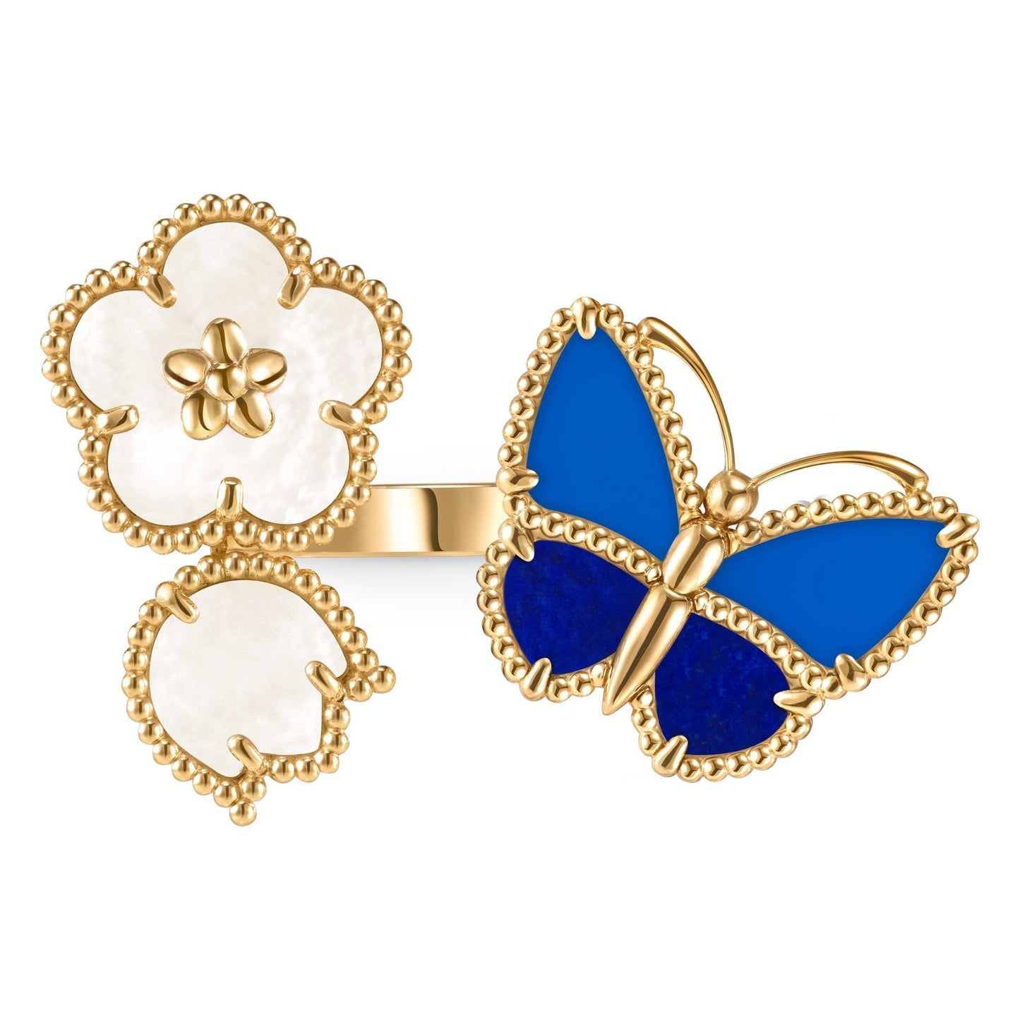 [Sprite Jewelry]LUCKY SPRING BUTTERFLY OPEN-FACE RINGS