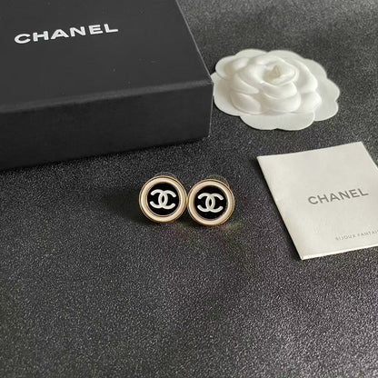 [Sprite Jewelry]Classic Double C Stud Earrings