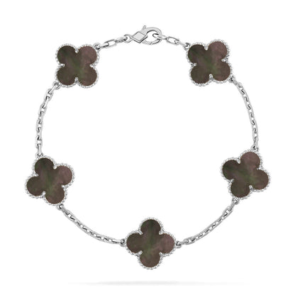 [Sprite Jewelry]New CLOVER 5 MOTIF GRAY MOP BRACELET COLLECTION