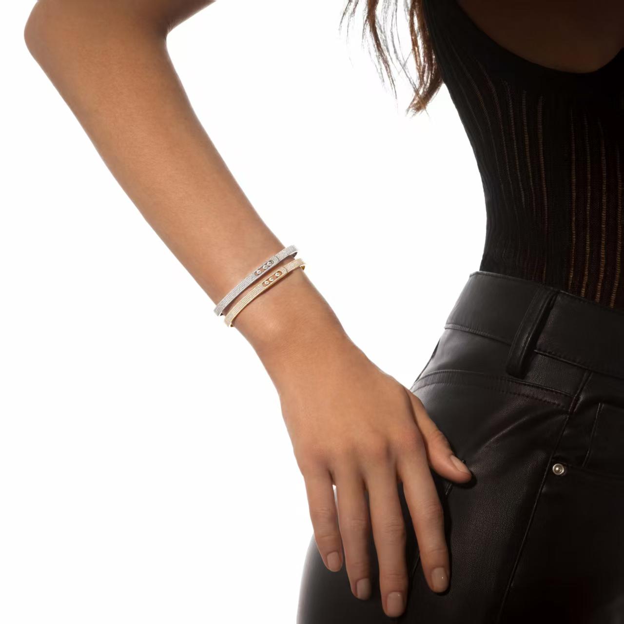 [Sprite Jewelry]Move Noa Full Pavé Diamond Bangle Bracelet